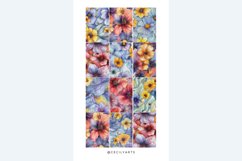Floral Colored Pencil Seamless Patterns Bundle Product Image 5