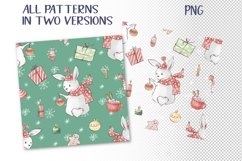 Seamless Patterns Christmas Cute forest animals