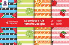 seamless patterns-fruit patterns-fruit digital papers-food patterns-summer-food-background
