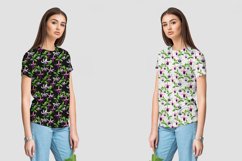 seamless patterns fuchsia flowers