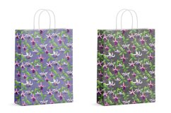 seamless patterns fuchsia flowers