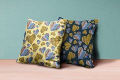 seamless patterns hearts watercolor