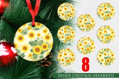 Patterns Marigold Flower Christmas Ornaments Product Image 1