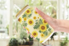 Glass Can Wraps Patterns Marigold Flower Product Image 2