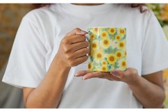Patterns Marigold Flower Mug sublimation design Product Image 2