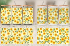 Glass Can Wraps Patterns Marigold Flower Product Image 3
