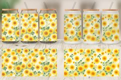 Glass Can Wraps Patterns Marigold Flower Product Image 4