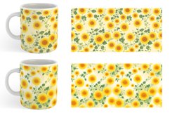 Patterns Marigold Flower Mug sublimation design Product Image 3