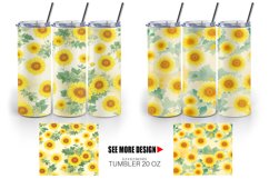 Patterns Marigold Flower Tumbler Sublimation Wrap Product Image 5