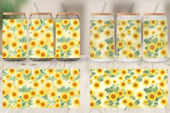 Glass Can Wraps Patterns Marigold Flower Product Image 5