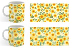 Patterns Marigold Flower Mug sublimation design Product Image 4