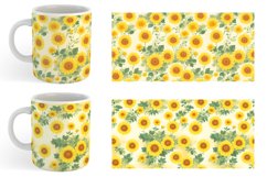Patterns Marigold Flower Mug sublimation design Product Image 5