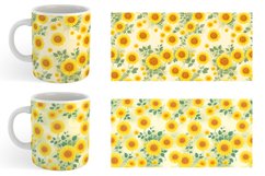 Patterns Marigold Flower Mug sublimation design Product Image 6