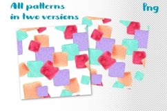 Seamless Patterns Watercolor elements 