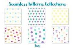 Seamless Patterns Watercolor elements 