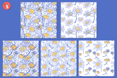 Seamless patterns with daisies Product Image 3