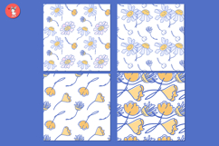Seamless patterns with daisies Product Image 4