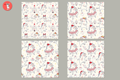 Seamless patterns with horses. New Year Product Image 3