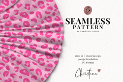 Seamless Pink Leopard Print Digital Paper Product Image 2