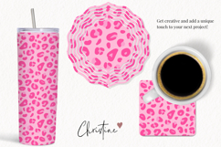 Seamless Pink Leopard Print Digital Paper Product Image 3