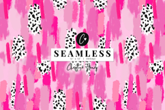 Seamless Messy Pink Brushstroke Digital Paper Product Image 1