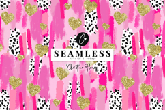 Seamless Valentines Brushstroke Digital Paper Product Image 1