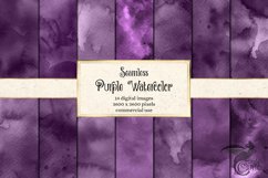 Seamless Purple Watercolor Textures Product Image 1