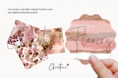 Seamless Rose Gold Leopard Print Digital Paper Product Image 3