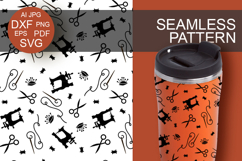 Seamless pattern sewing room backdrop Background Craft art Product Image 1