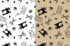 Seamless pattern sewing room backdrop Background Craft art Product Image 2