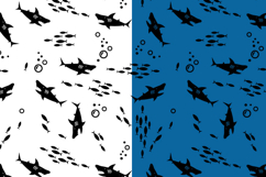 Seamless pattern shark jaws fish backdrop SVG Background Product Image 2