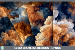 GorgeousSeamless Smoke Clouds Textured Background Papers design.