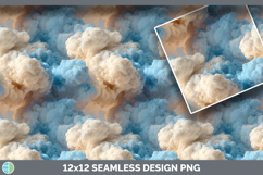 GorgeousSeamless Smoke Clouds Textured Background Papers design.