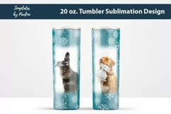 Seamless Snowflake Sublimation Photo Tumbler Design for 20 oz skinny tumbler