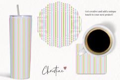 Seamless Striped Easter Digital Paper Product Image 3