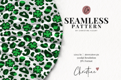Seamless St Patricks Leopard Print Digital Paper Product Image 2