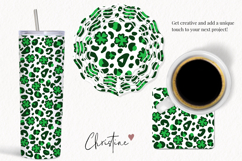 Seamless St Patricks Leopard Print Digital Paper Product Image 3