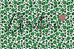 Seamless St Patricks Leopard Print Digital Paper Product Image 4