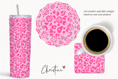 Seamless Pink St Patricks Leopard Print Digital Paper Product Image 3