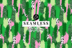 Seamless St Patricks Brushstroke Digital Paper Product Image 1