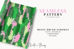 Seamless St Patricks Brushstroke Digital Paper Product Image 2