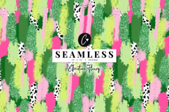 Seamless St Patricks Brushstroke Digital Paper Product Image 1