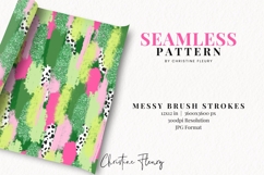 Seamless St Patricks Brushstroke Digital Paper Product Image 2