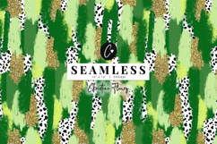 Seamless St Patricks Brushstroke Digital Paper Product Image 1