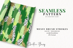 Seamless St Patricks Brushstroke Digital Paper Product Image 2