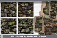 GorgeousSeamless Stone Textured Background Papers design.