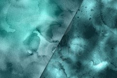 Seamless Teal Watercolor Textures Product Image 3