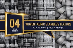 Seamless Texture of Woven Fabric Digital Paper | 3D Pattern Product Image 1