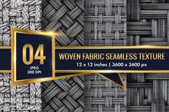 Seamless Texture of Woven Fabric Digital Paper | 3D Pattern Product Image 1