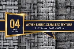 Seamless Texture of Woven Fabric Digital Paper | 3D Pattern Product Image 1